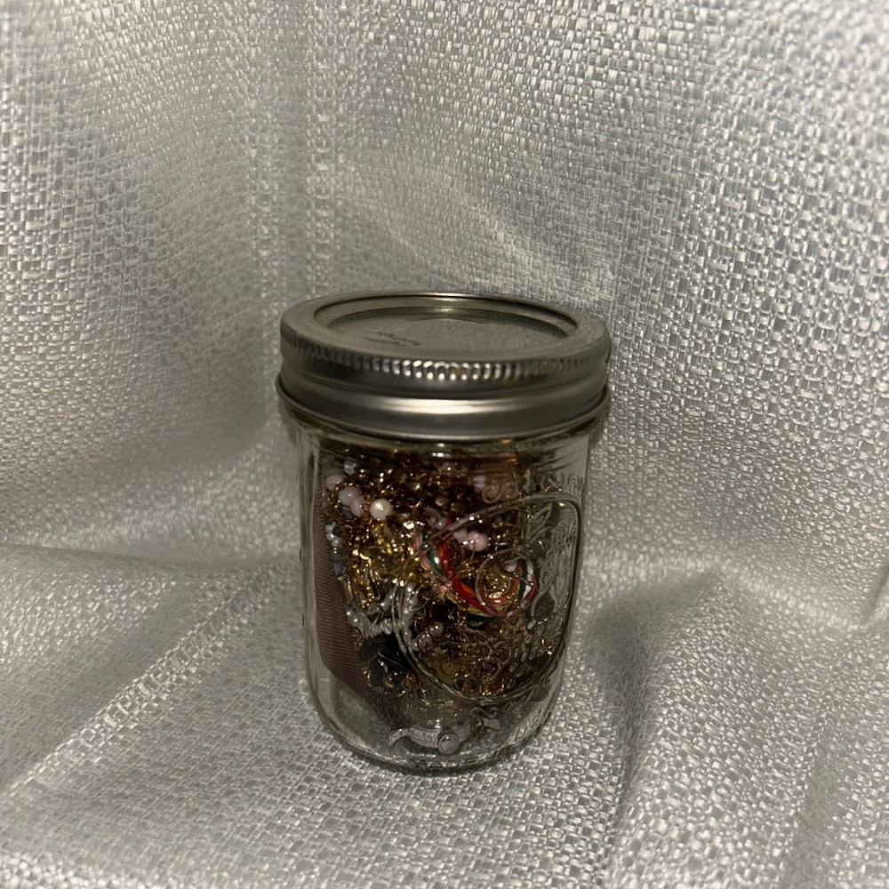 Mystery Gold Jewelry Jar